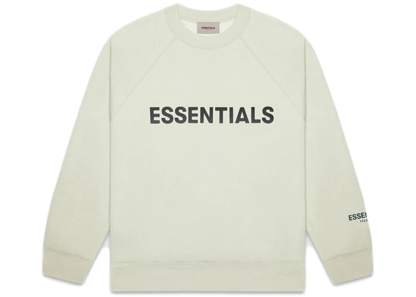 fear-of-god-essentials-crewneck-applique-logo-alfalfa-sage-Drip Store Argentina