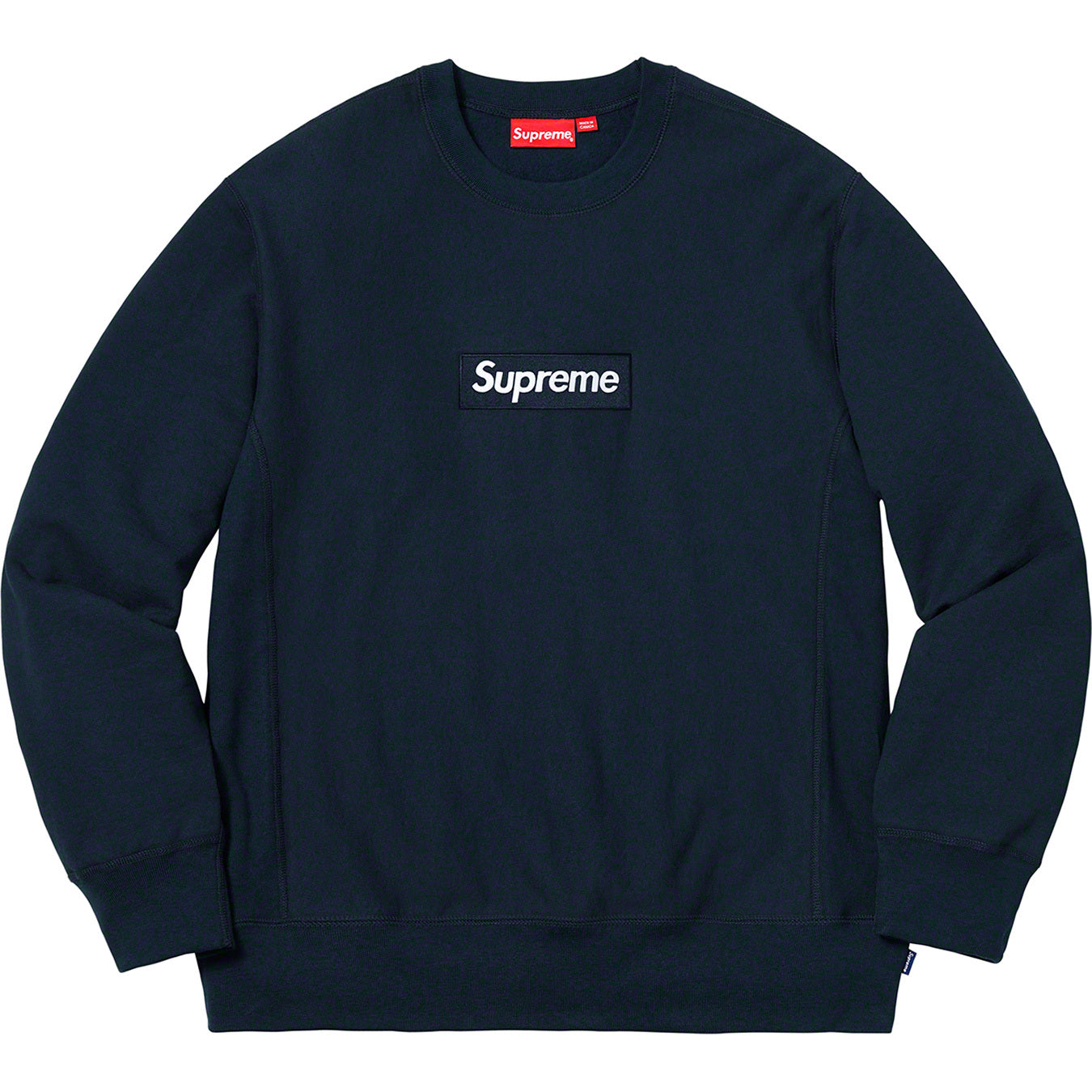 supreme-box-logo-crewneck-fw18-navy-Drip Store Argentina