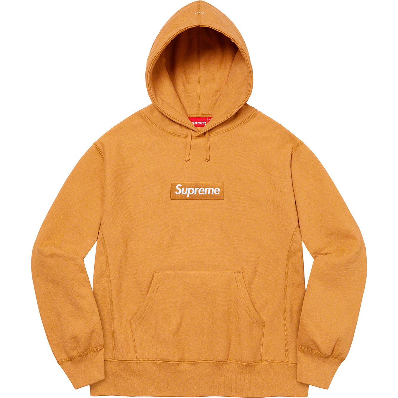 supreme-box-logo-hoodie-fw21-light-mustard-Drip Store Argentina