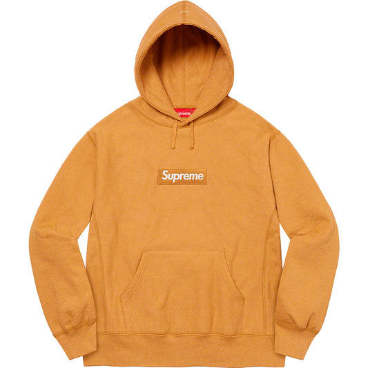 supreme-box-logo-hoodie-fw21-light-mustard-Drip Store Argentina