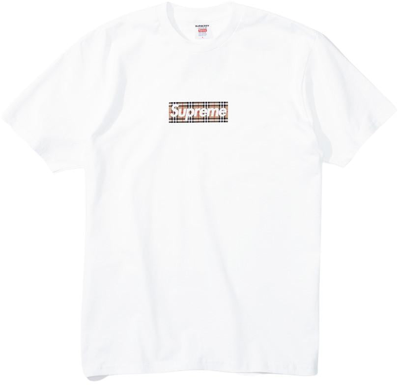 supreme-burberry-box-logo-t-shirt-white-Drip Store Argentina