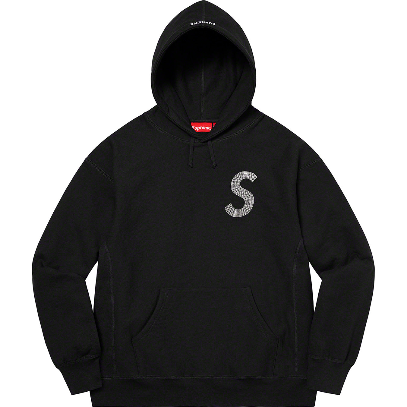 supreme-swarovski-s-logo-hoodie-black-Drip Store Argentina
